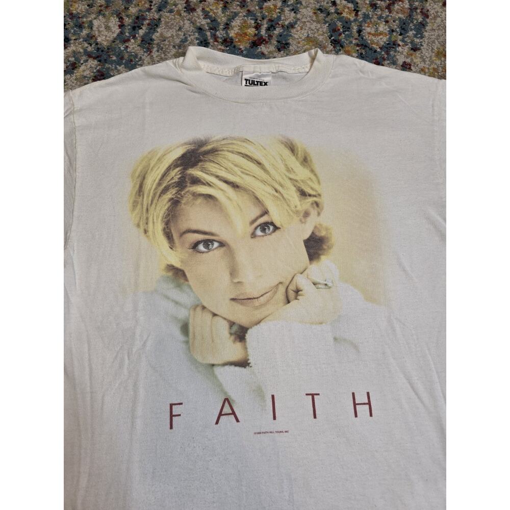 Vintage 1998 Faith Hill Country Music Tour Merch Graphic T-Shirt Size Medium